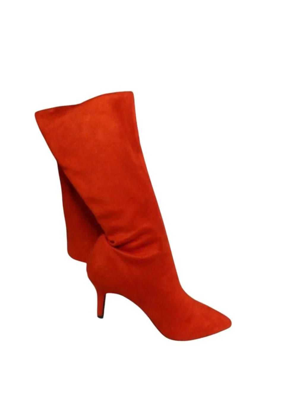 INC International Concepts Briella Sock Over-The-Knee Boot, Red Lava, 5.5